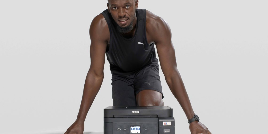 Epson et Usain Bolt s’associent dans le cadre d’un partenariat pour promouvoir l’impression sans cartouches
