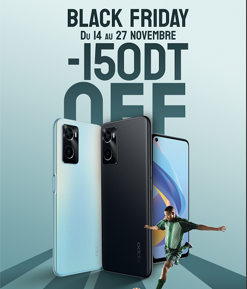 OPPO offre une remise exceptionnelle sur ses smartphones A76 à l’occasion du Black Friday en Tunisie