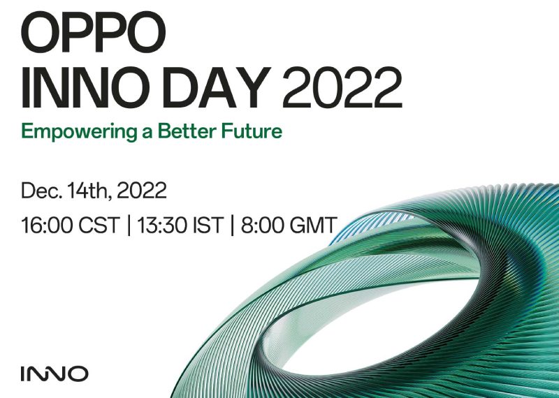 Le 14 décembre 2022 : OPPO dévoilera une nouvelle technologie de pointe et son engagement à « offrir un avenir meilleur » lors de son événement annuel INNO DAY 2022