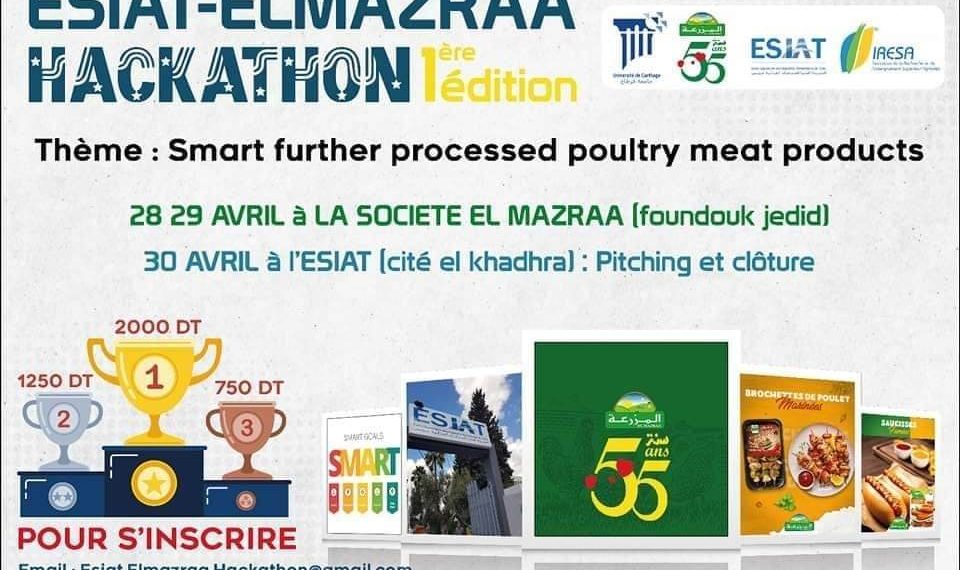 EL MAZRAA et l’ESIAT organisent le Hackathon: « Smart further-processed poultry meat products