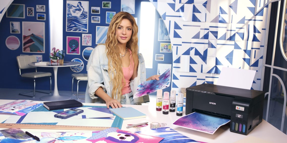 إبسون تعلن عن شراكتها مع الأيقونة العالمية في مجال الموسيقى شاكيرا